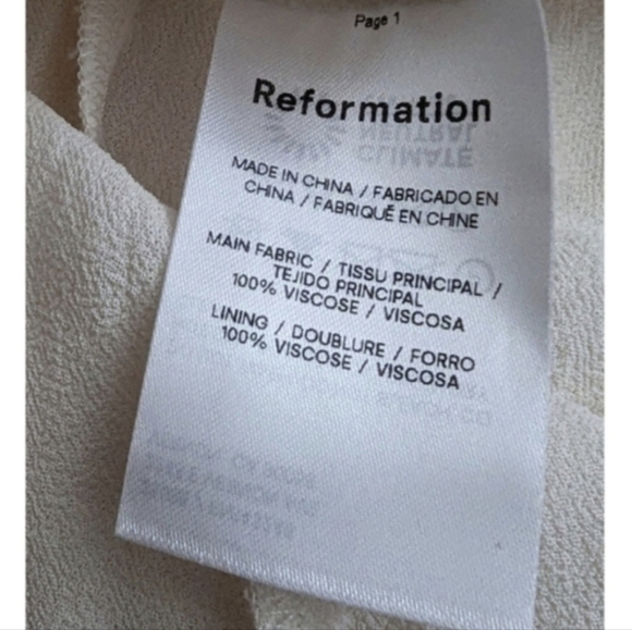 NWOT Reformation Castel Floral Tie Neck Midi Dress – Cottagecore Prairie – 8 - Picture 12 of 13